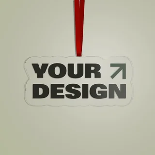 Alternative view of Custom Cut Acrylic Ornament About Key features Care instructions